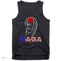 Donald Trump Maga Gun Shot To The Ear Tank Top thumb 0