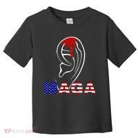 Donald Trump Maga Gun Shot To The Ear Toddler T-Shirt thumb 0