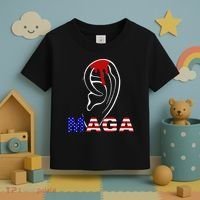 Donald Trump Maga Gun Shot To The Ear Toddler T-Shirt thumb 3
