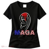Donald Trump Maga Gun Shot To The Ear Women's T-Shirt thumb 0