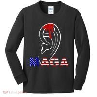 Donald Trump Maga Gun Shot To The Ear Kids Long Sleeve Shirt thumb 0