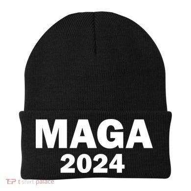 Donald Trump Mugshot MAGA 2024 Front & Back Beanie back