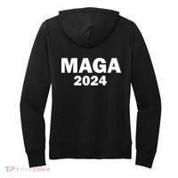 Donald Trump Mugshot MAGA 2024 Front & Back Women's Hoodie thumb 1