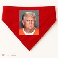 Donald Trump Mugshot MAGA 2024 Front & Back USA-Made Doggie Bandana thumb 0