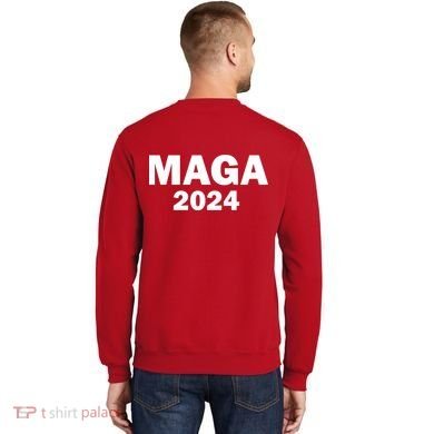 Donald Trump Mugshot MAGA 2024 Front & Back Sweatshirt back