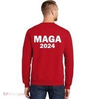Donald Trump Mugshot MAGA 2024 Front & Back Sweatshirt thumb 1