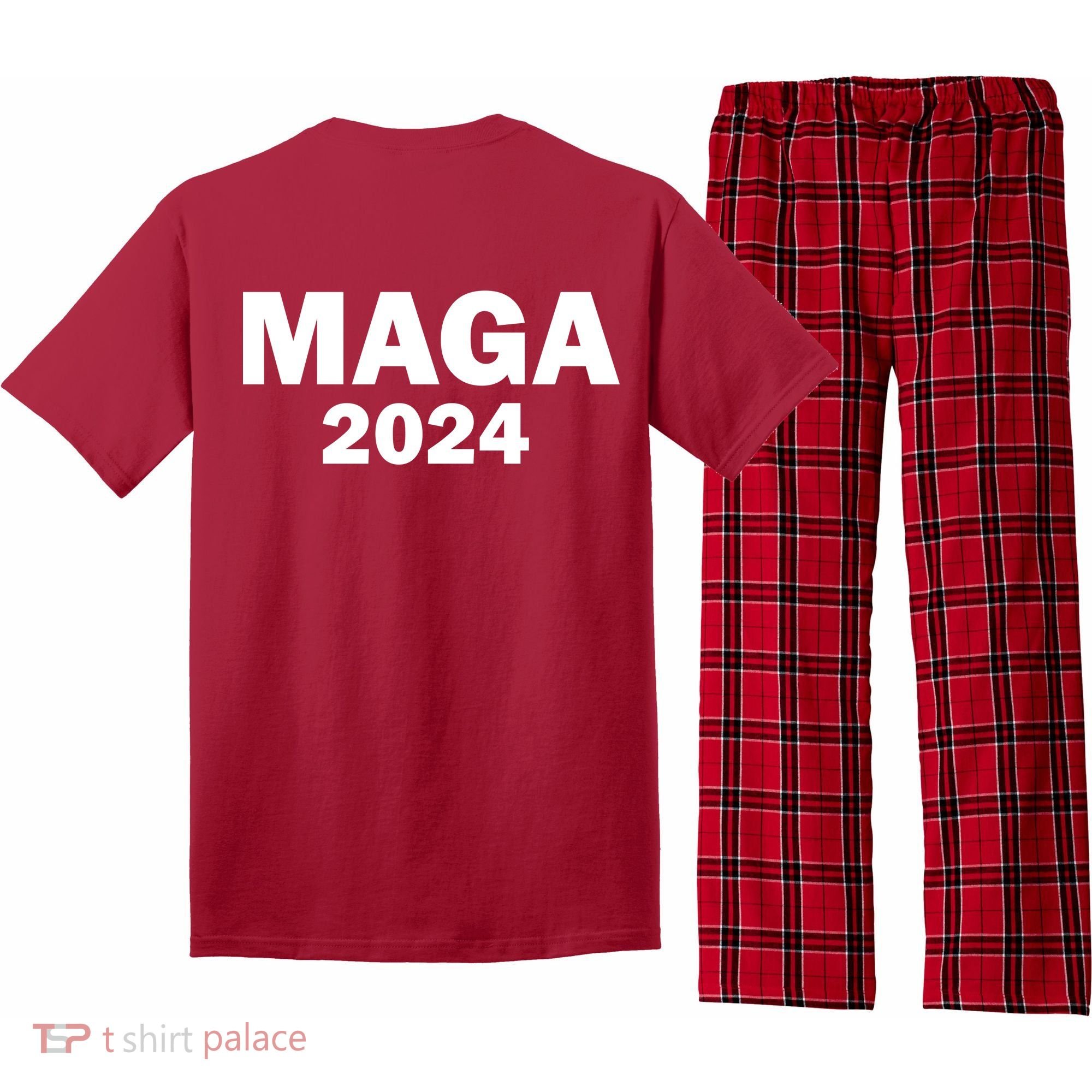 Donald Trump Mugshot MAGA 2024 Front & Back Pajama Set
