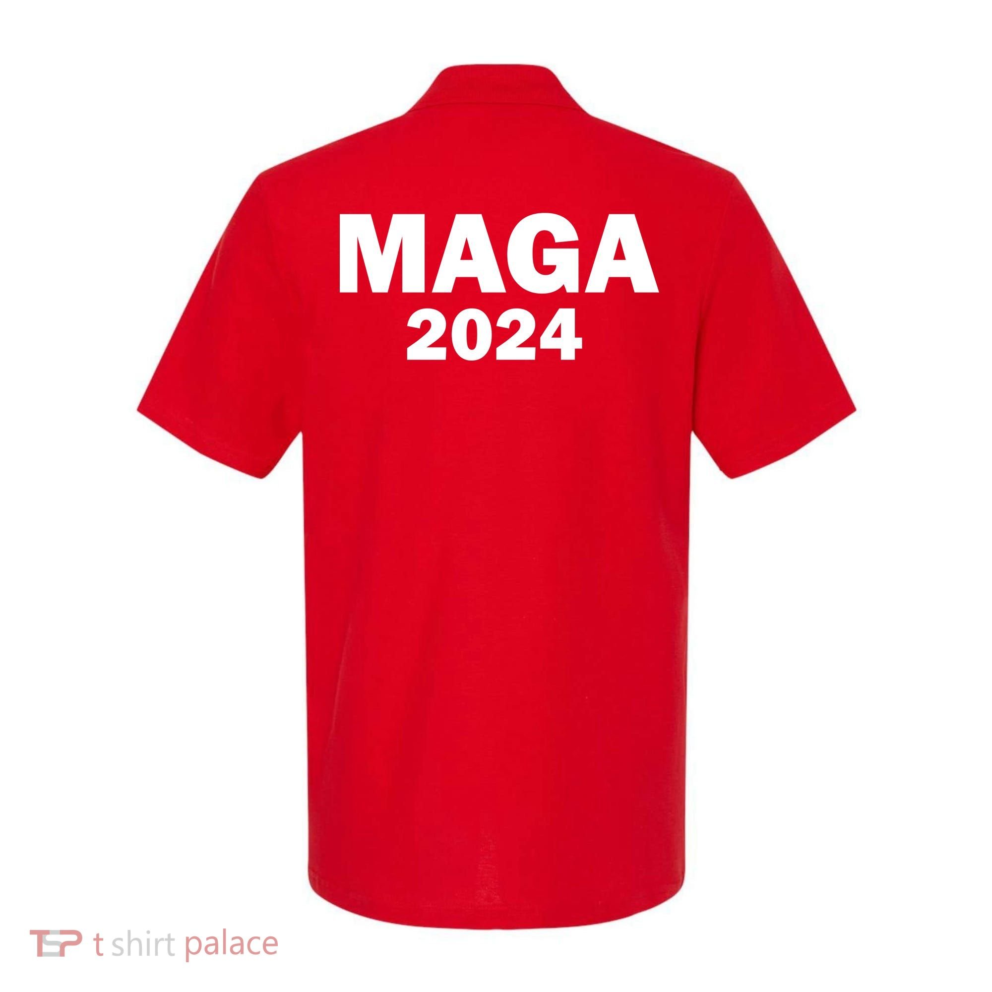 Donald Trump Mugshot MAGA 2024 Front & Back Polo