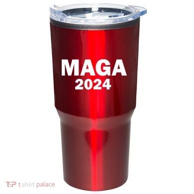 Donald Trump Mugshot MAGA 2024 Front & Back Tumbler back