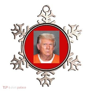Donald Trump Mugshot MAGA 2024 Front & Back Ornament