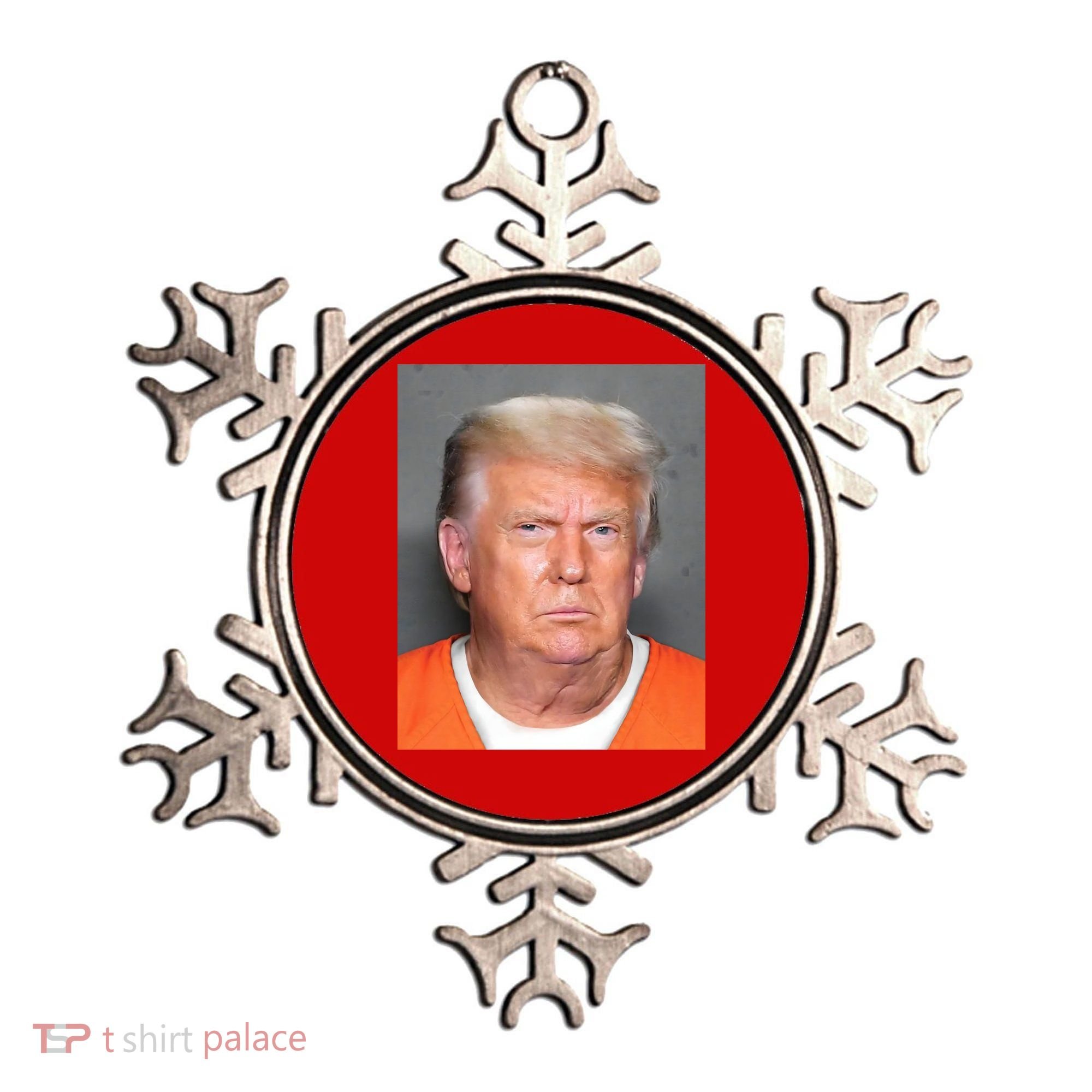 Donald Trump Mugshot MAGA 2024 Front & Back Ornament