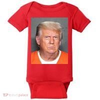 Donald Trump Mugshot MAGA 2024 Front & Back Baby Bodysuit thumb 0
