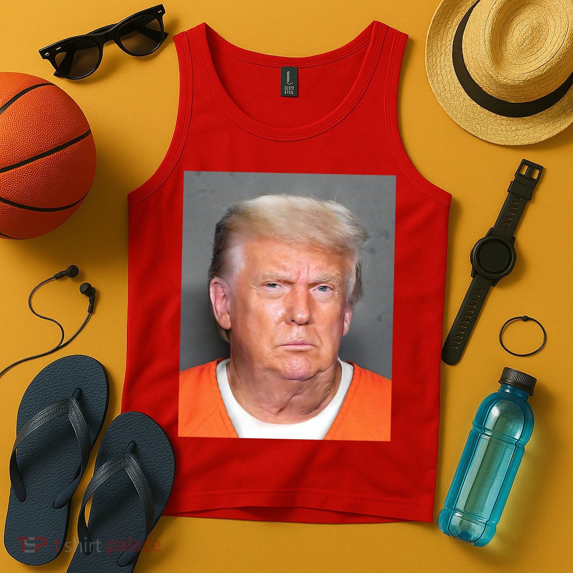 Donald Trump Mugshot MAGA 2024 Front & Back Tank Top