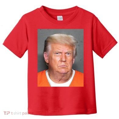 Donald Trump Mugshot MAGA 2024 Front & Back Toddler T-Shirt