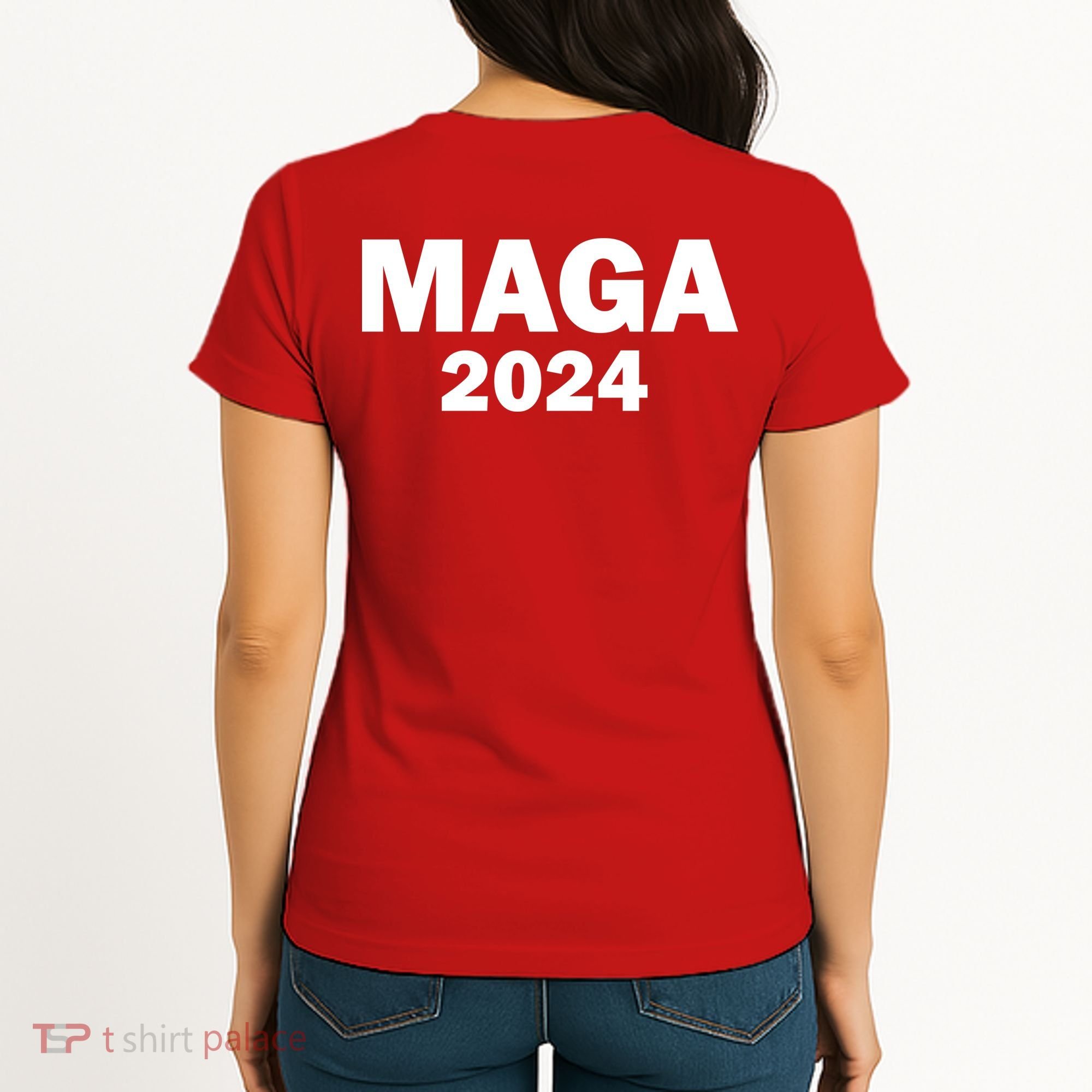 Donald Trump Mugshot MAGA 2024 Front & Back Women's T-Shirt