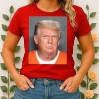 Donald Trump Mugshot MAGA 2024 Front & Back Women's T-Shirt thumb 2