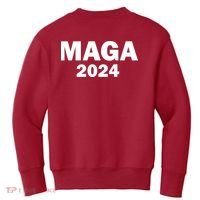 Donald Trump Mugshot MAGA 2024 Front & Back Kids Sweatshirt thumb 1