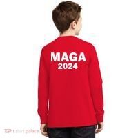Donald Trump Mugshot MAGA 2024 Front & Back Kids Long Sleeve Shirt thumb 1