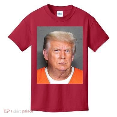 Donald Trump Mugshot MAGA 2024 Front & Back Kids T-Shirt