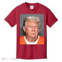 Donald Trump Mugshot MAGA 2024 Front & Back Kids T-Shirt thumb 0
