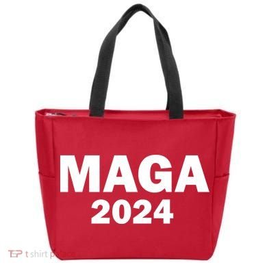 Donald Trump Mugshot MAGA 2024 Front & Back Tote Bag back