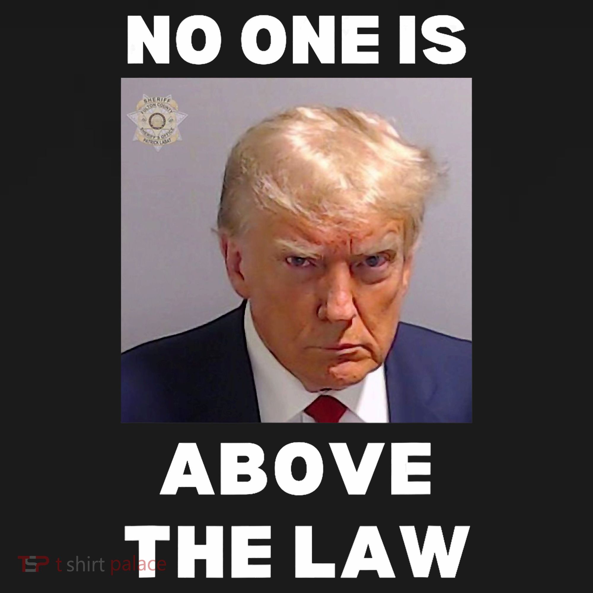Donald Trump Mug Shot No One Is Above The Law Anti Trump Women's Hoodie