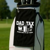 Dad Tax Making Sure Its Not Poison Golf Towel thumb 2