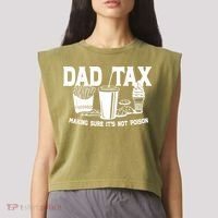 Dad Tax Making Sure Its Not Poison Garment-Dyed Women's Muscle Tee thumb 2