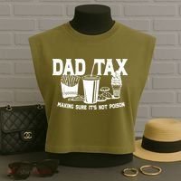 Dad Tax Making Sure Its Not Poison Garment-Dyed Women's Muscle Tee thumb 3