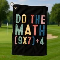 Do The Math 67 Meme Funny Six Seven 6-7 Teacher  Golf Towel thumb 1