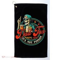 Dad Tax Making Sure It's Not Poison Funny Golf Towel thumb 0