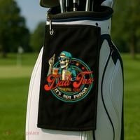 Dad Tax Making Sure It's Not Poison Funny Golf Towel thumb 2