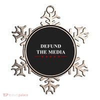 Defund The Media USA Star Ornament thumb 0