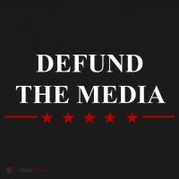 Defund The Media USA Star Ornament thumb 1