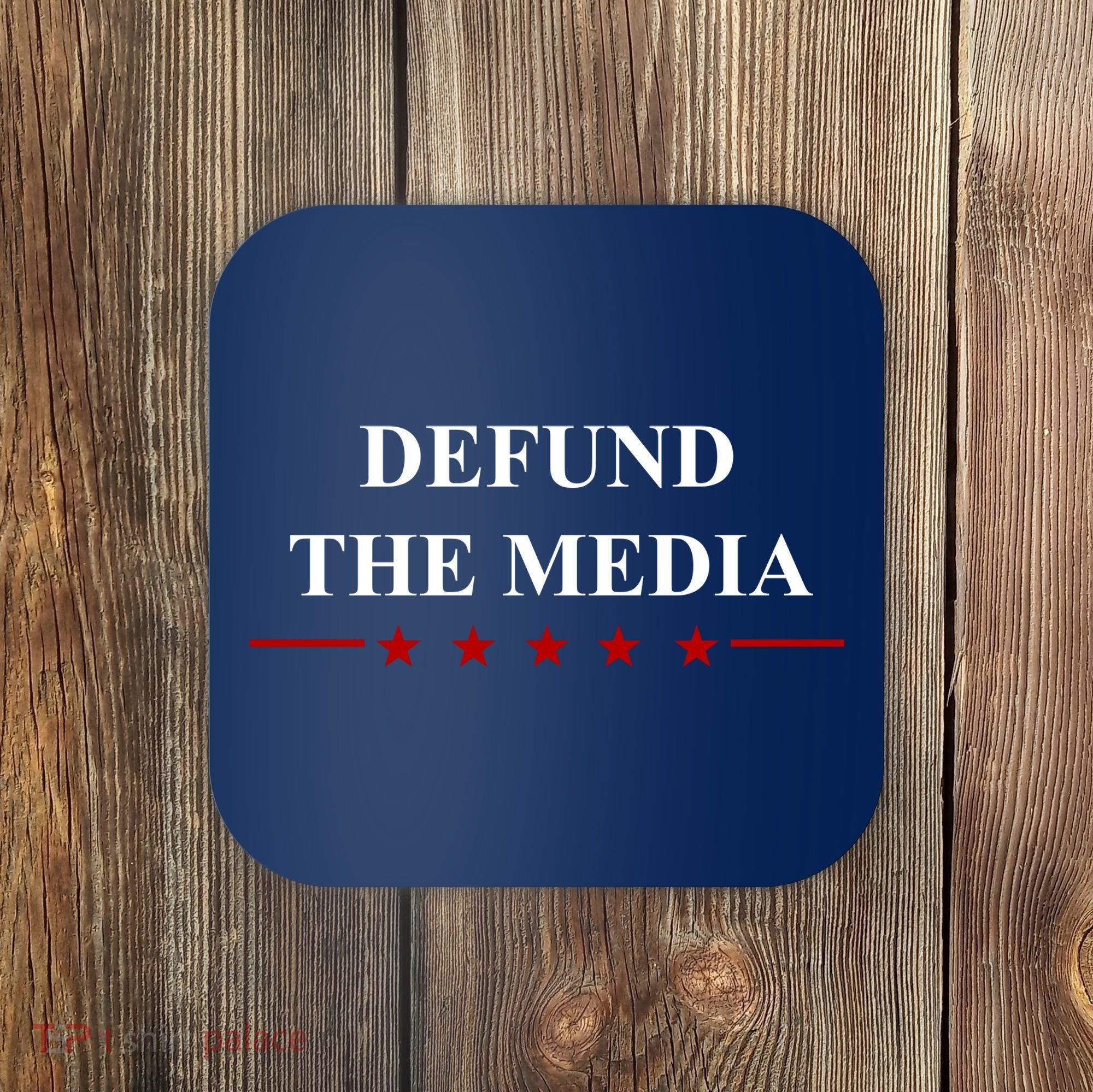 Defund The Media USA Star Coaster