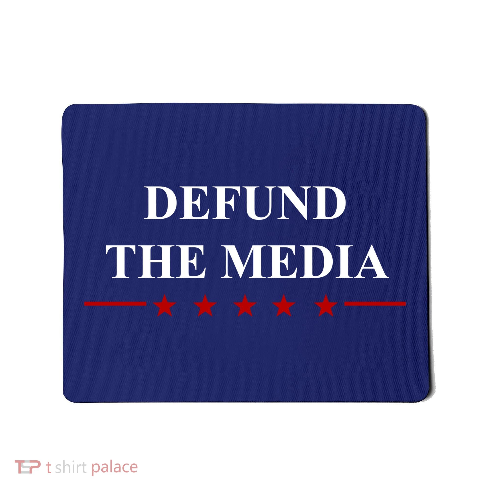 Defund The Media USA Star Mousepad