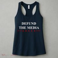 Defund The Media USA Star Women's Tank Top thumb 3
