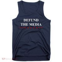 Defund The Media USA Star Tank Top thumb 0