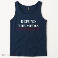 Defund The Media USA Star Tank Top thumb 2