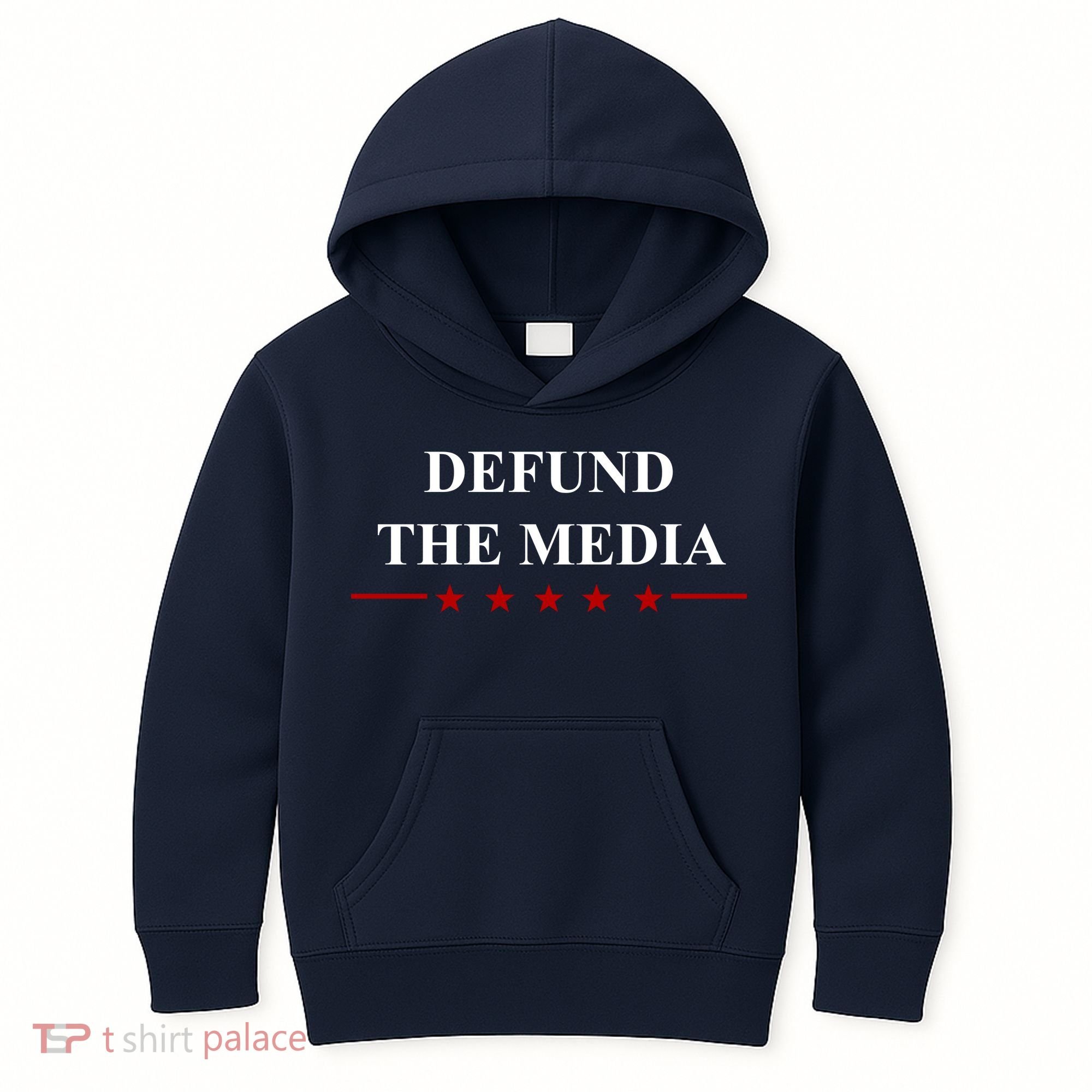 Defund The Media USA Star Kids Hoodie