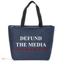 Defund The Media USA Star Tote Bag thumb 0