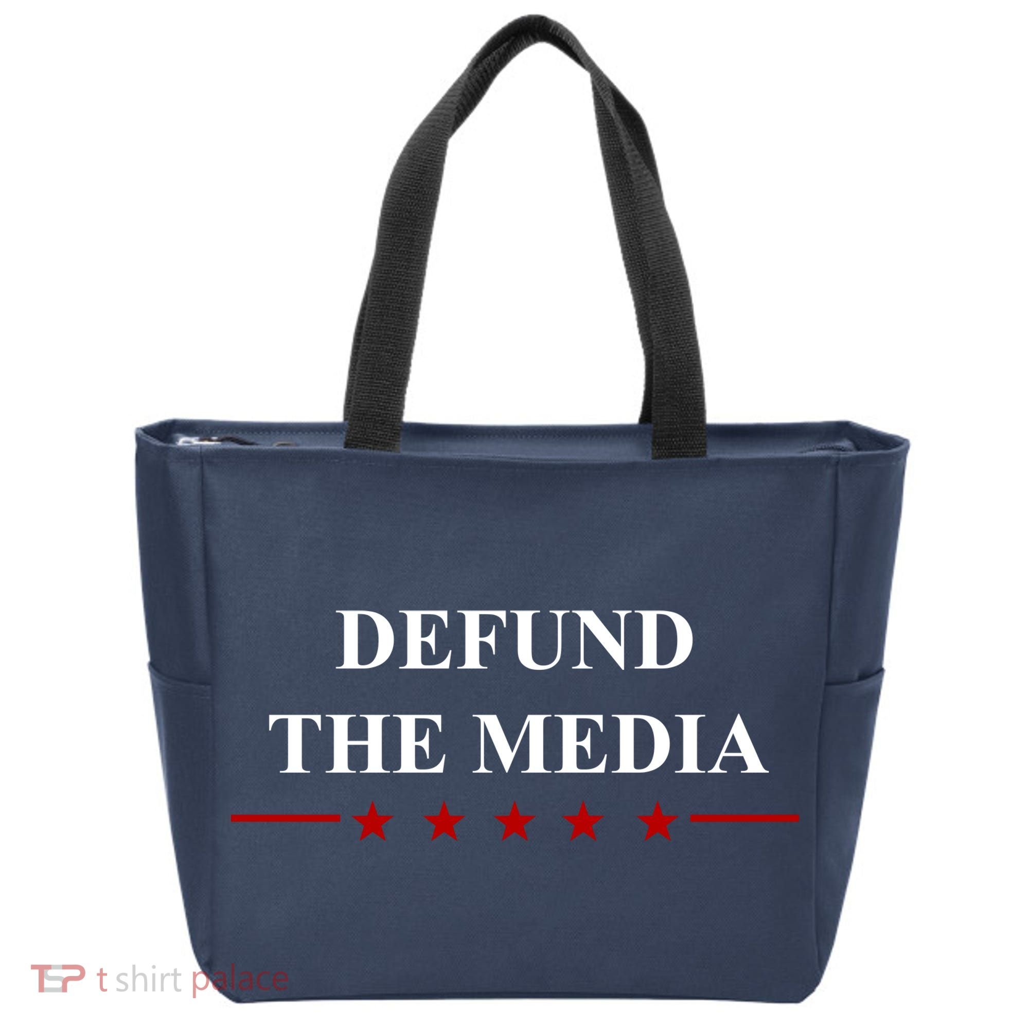 Defund The Media USA Star Tote Bag