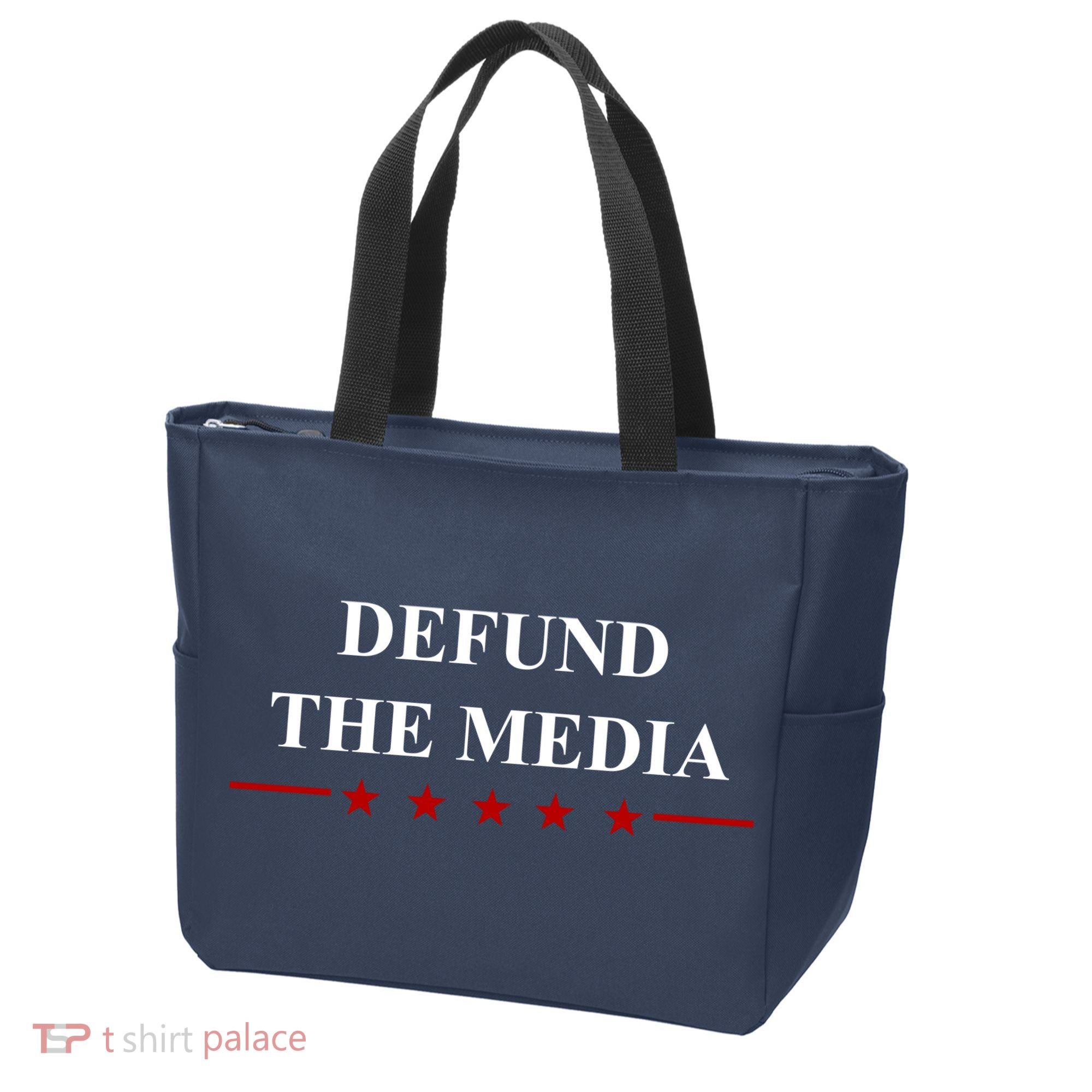 Defund The Media USA Star Tote Bag