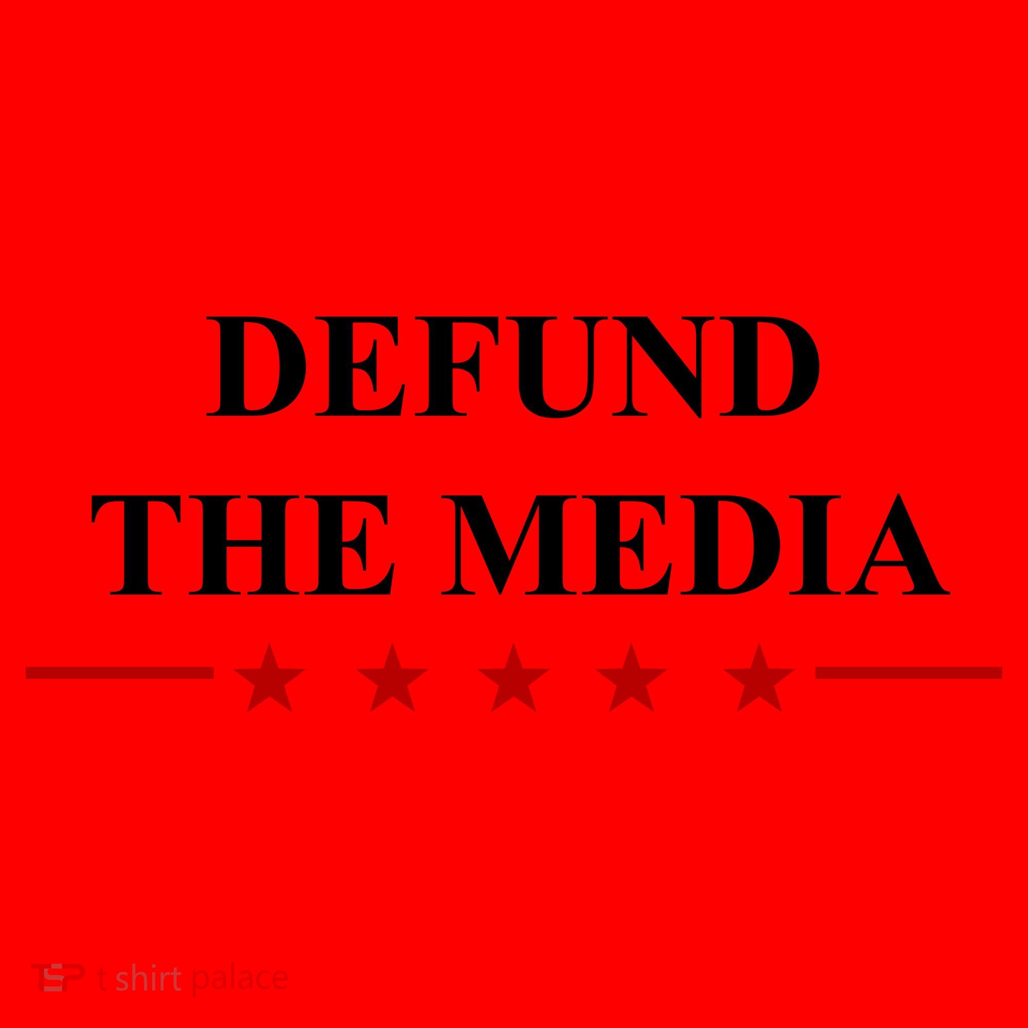 Defund The Media USA Star Santa Hat