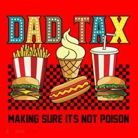 Dad Tax Making Sure Its Not P.O.I.S.O.N Santa Hat thumb 1