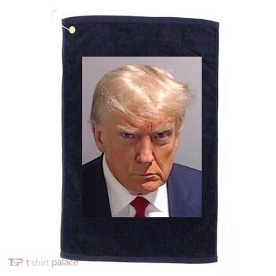 Donald Trump Mugshot Golf Towel
