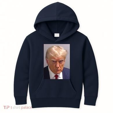 Donald Trump Mugshot Kids Hoodie
