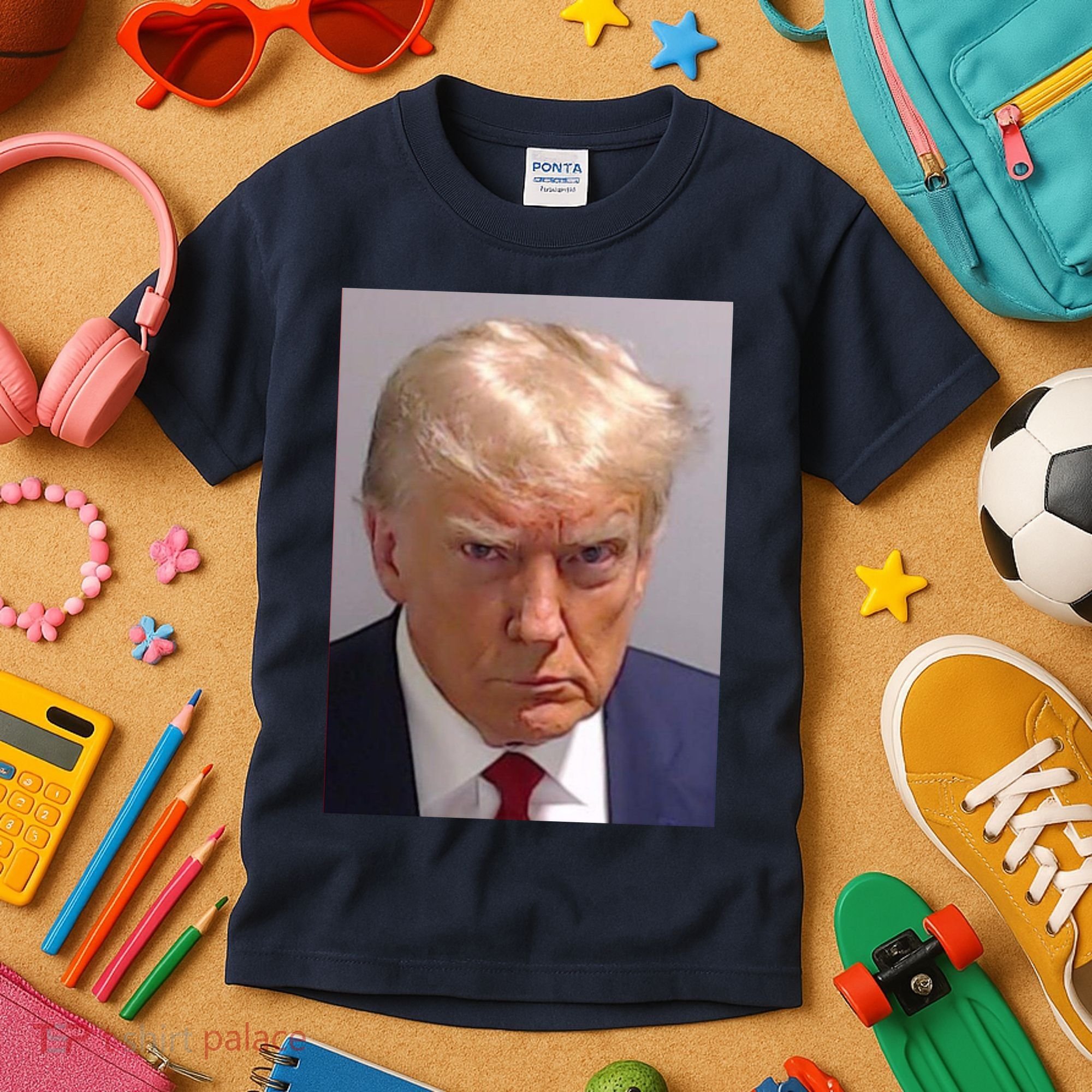 Donald Trump Mugshot Kids T-Shirt
