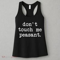 Don't Touch Me Peasant Women's Tank Top thumb 3