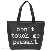 Don't Touch Me Peasant Tote Bag thumb 0